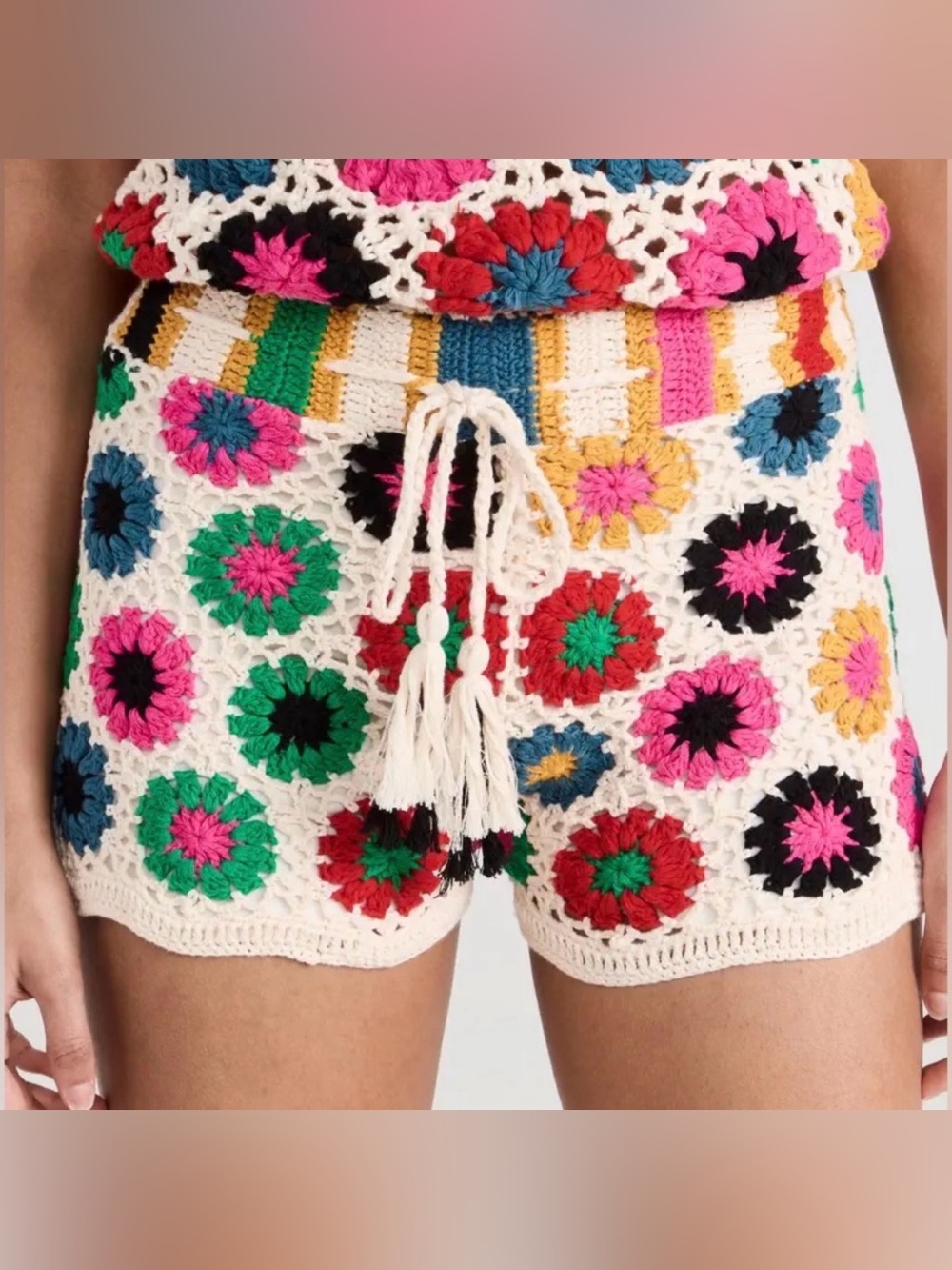 FARM Rio Women’s Multi Circles Crochet Shorts